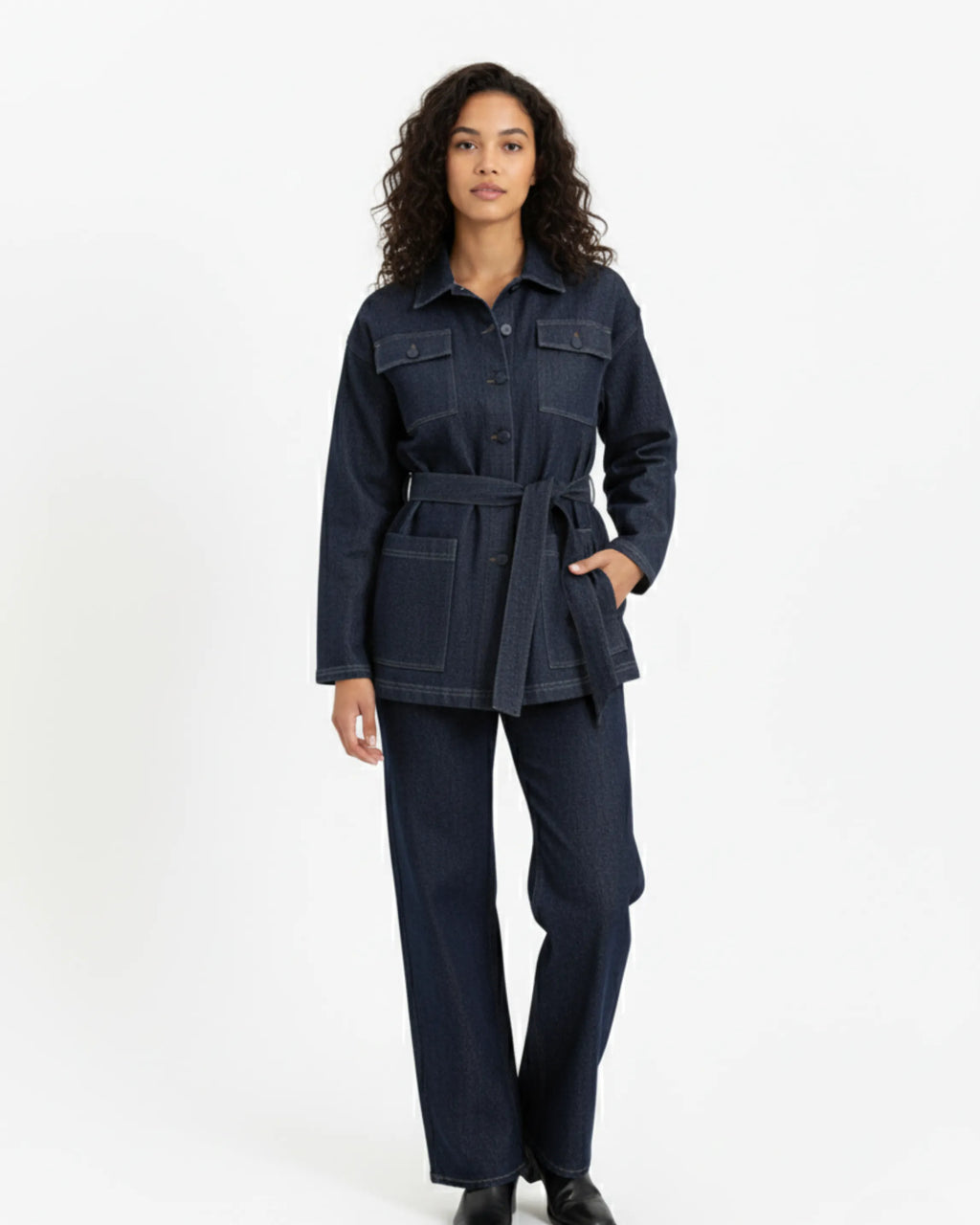 Womens Utilitarion Set in Denim