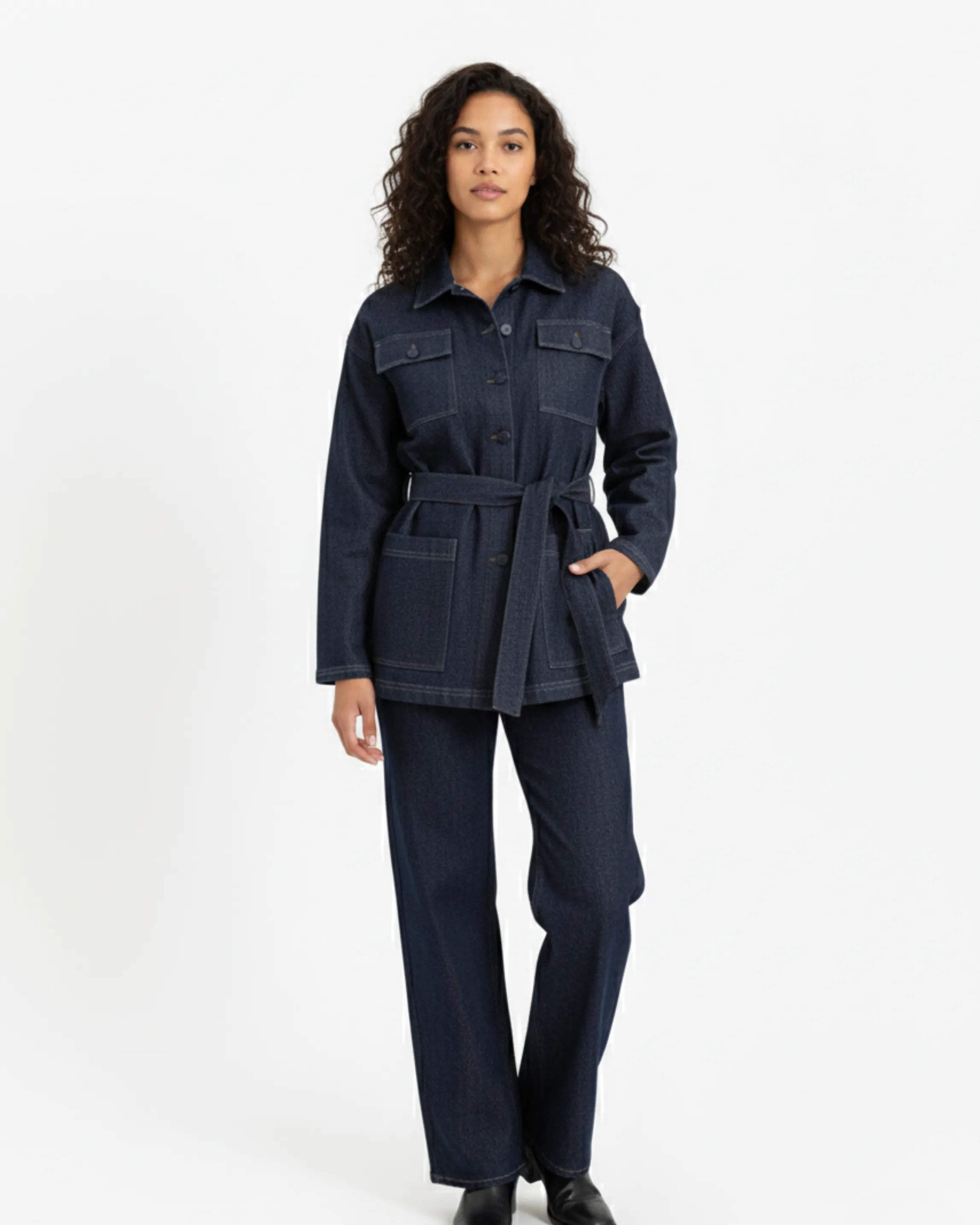 Womens Utilitarion Set in Denim